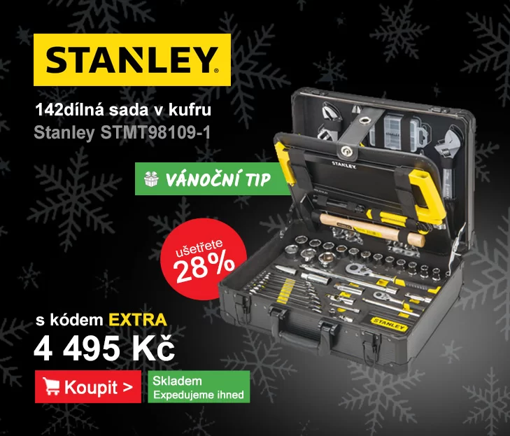 142dílná sada v montážním kufru Stanley STMT98109-1