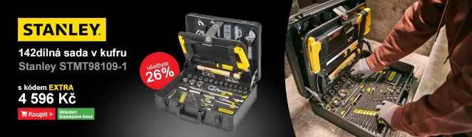 142dílná sada v montážním kufru Stanley STMT98109-1