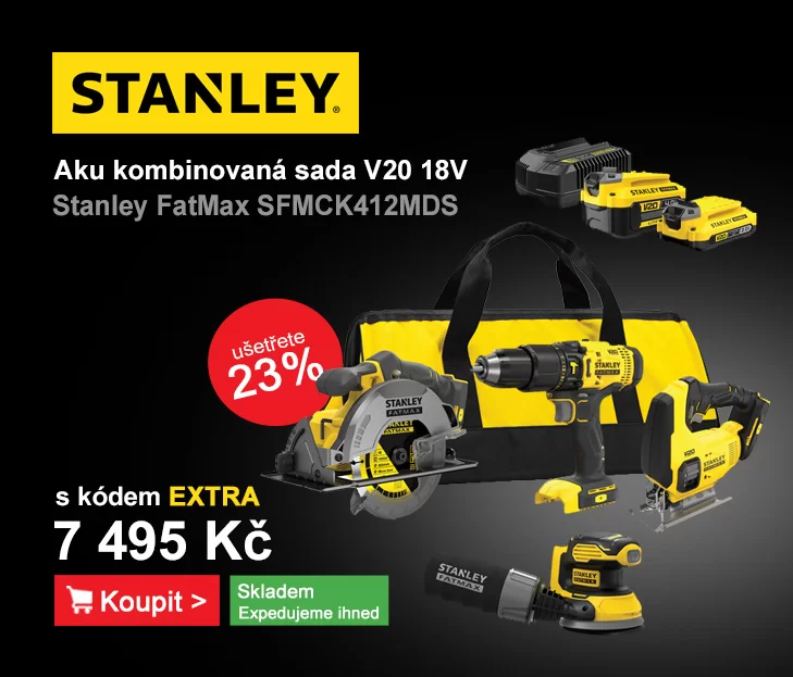Kombinovaná sada V20 18V 1x2,0Ah 1x4,0Ah Stanley FatMax SFMCK412