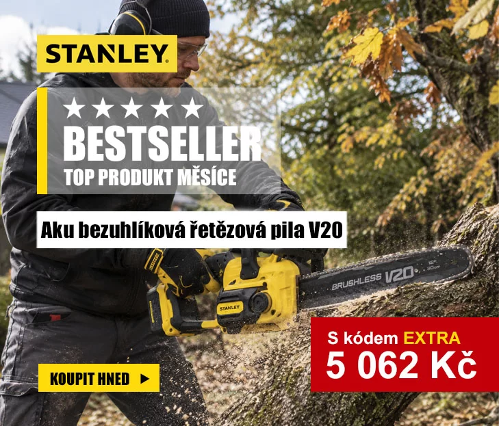 Aku bezuhlíková řetězová pila V20 18V 1x4,0Ah Stanley FatMax SFM