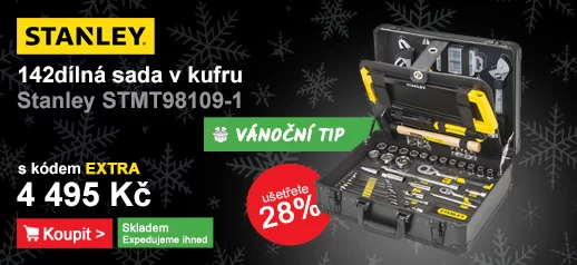 142dílná sada v montážním kufru Stanley STMT98109-1