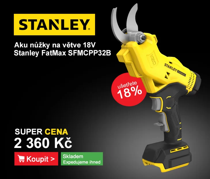 Aku nůžky na větve V20 18V bez aku Stanley FatMax SFMCPP32B
