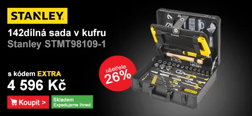 142dílná sada v montážním kufru Stanley STMT98109-1