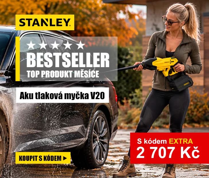 Aku tlaková myčka V20 18V bez aku Stanley FatMax SFMCPC93B