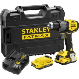 Aku bezuhlíková vrtačka s příklepem 18V 2x2,0Ah STANLEY FATMAX V20 SFMCD726D2T
