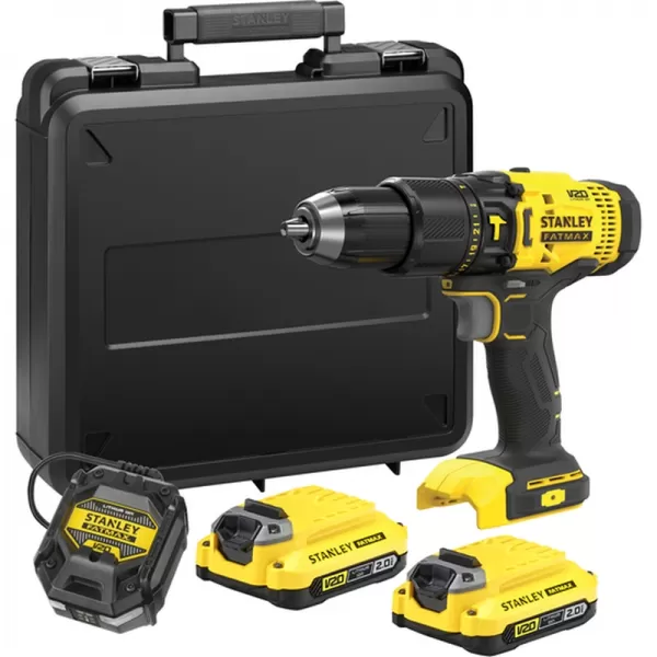 Aku bezuhlíková vrtačka 20V 18V 2x2,0 Stanley FatMax SFMCD710D2K