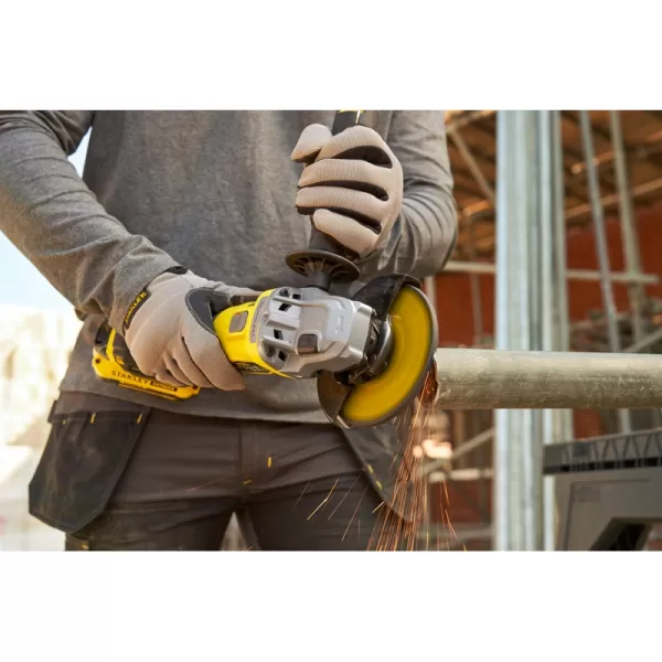 Aku bezuhlíková úhlová bruska 18V bez aku STANLEY FATMAX V20 SFMCG710B