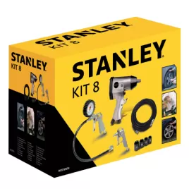 8dílná sada pneumatického nářadí s rázovým utahovákem Stanley 9045769STN