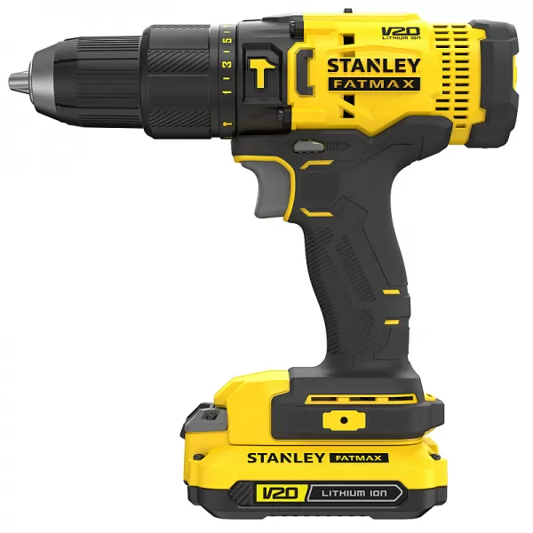 Aku příklepová vrtačka V20 18V 2x1,5Ah Stanley FatMax SFMCD711C2S