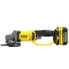 Aku úhlová bruska 125mm V20 18V 2x4,0Ah Stanley FatMax SFMCG400M2K