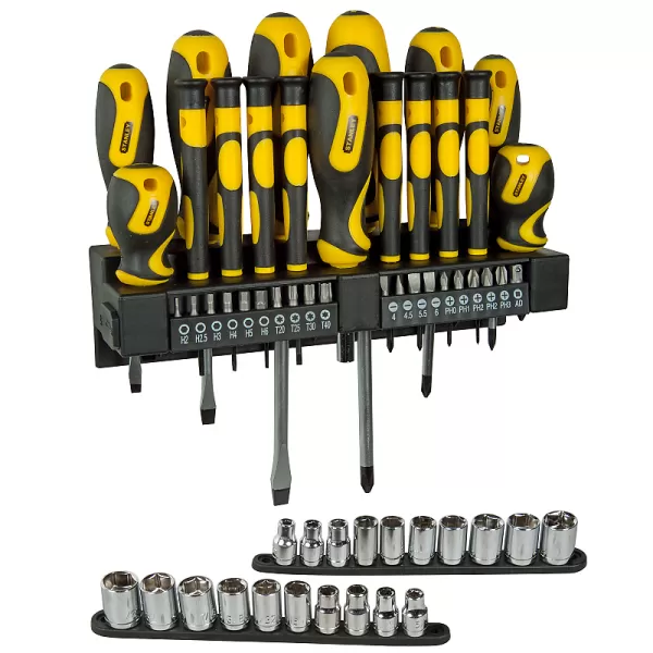 57dílná sada šroubováků, bitů a hlavic STANLEY STHT0-62143