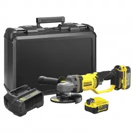 Aku úhlová bruska 125mm V20 18V 2x4,0Ah Stanley FatMax SFMCG400M2K